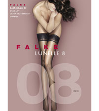 Falke Lunelle 8 Ultra-Transparent Shimmer Stay-Ups